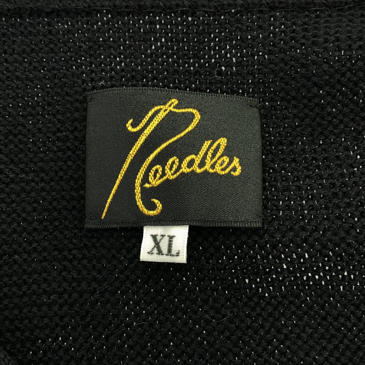 Needles / 니들스 | 2024SS | V Neck Cardigan Chimayo 치마요 무늬 울 니트 가디건 | XL | 블랙 / 레드 / 화이트 | 남성