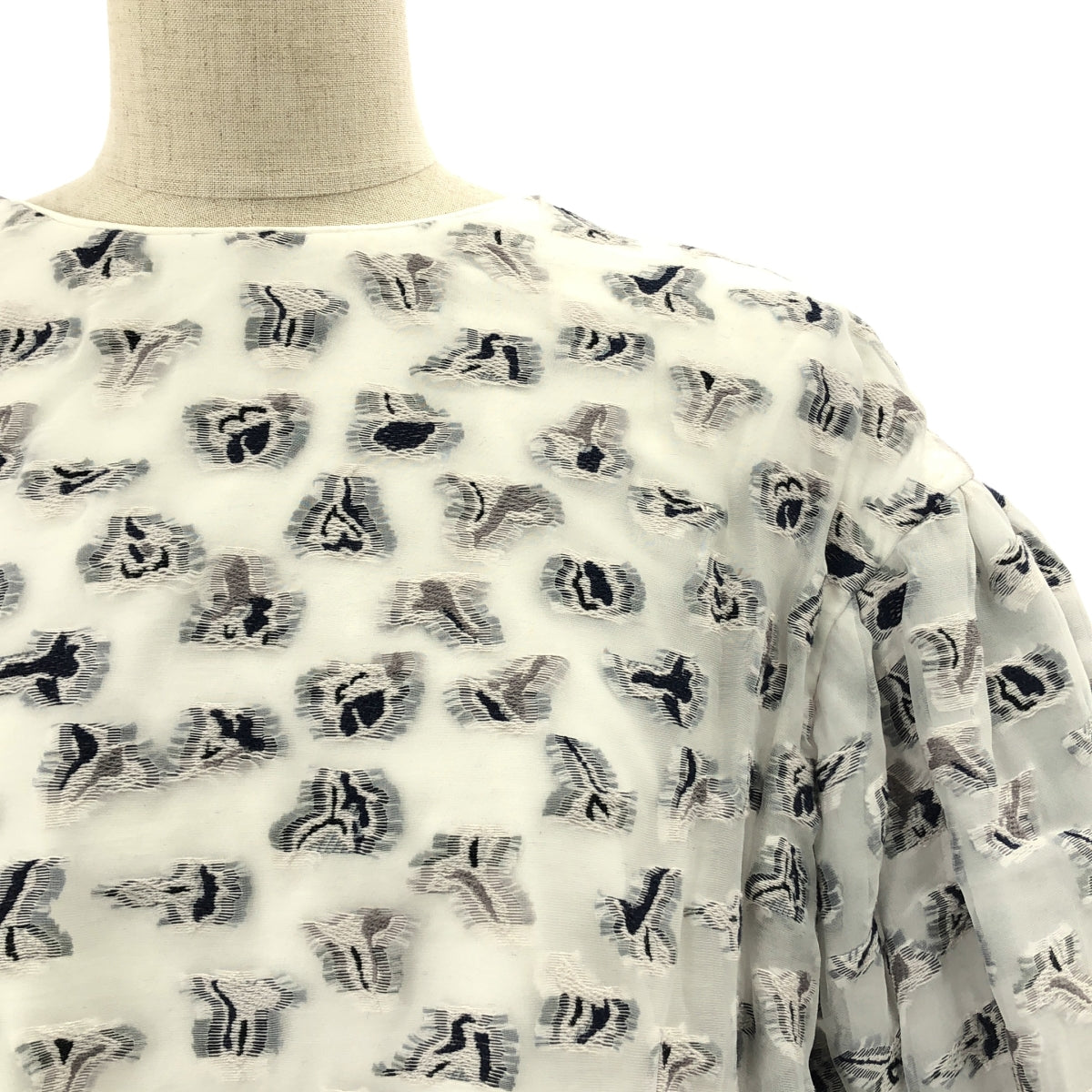 Drawer / ドゥロワー | PRE2 オーガンカットジャカードブラウス シャツ | F | レディース