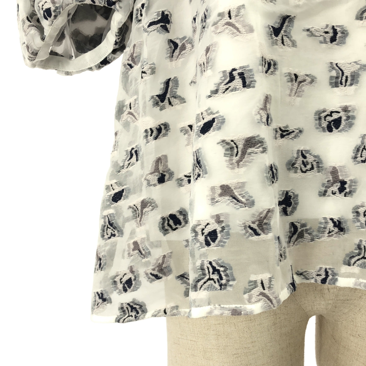 Drawer / ドゥロワー | PRE2 オーガンカットジャカードブラウス シャツ | F | レディース