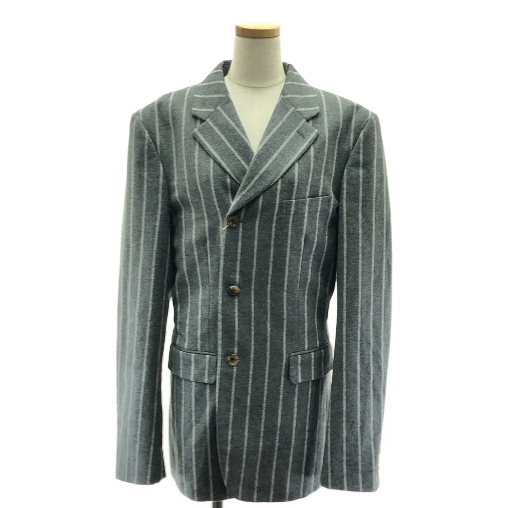 【美品】  COMME des GARCONS HOMME PLUS / コムデギャルソンオムプリュス | 2024AW | ウール テーラード オーバー ジャケット / 総裏地 | L | グレー | メンズ