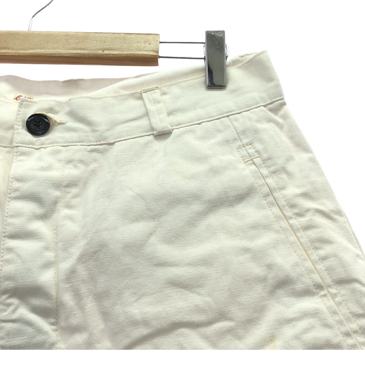 [Good Condition] OUTIL / Uti | Cargo Short Wide Pants | Size 3 | White | Men's