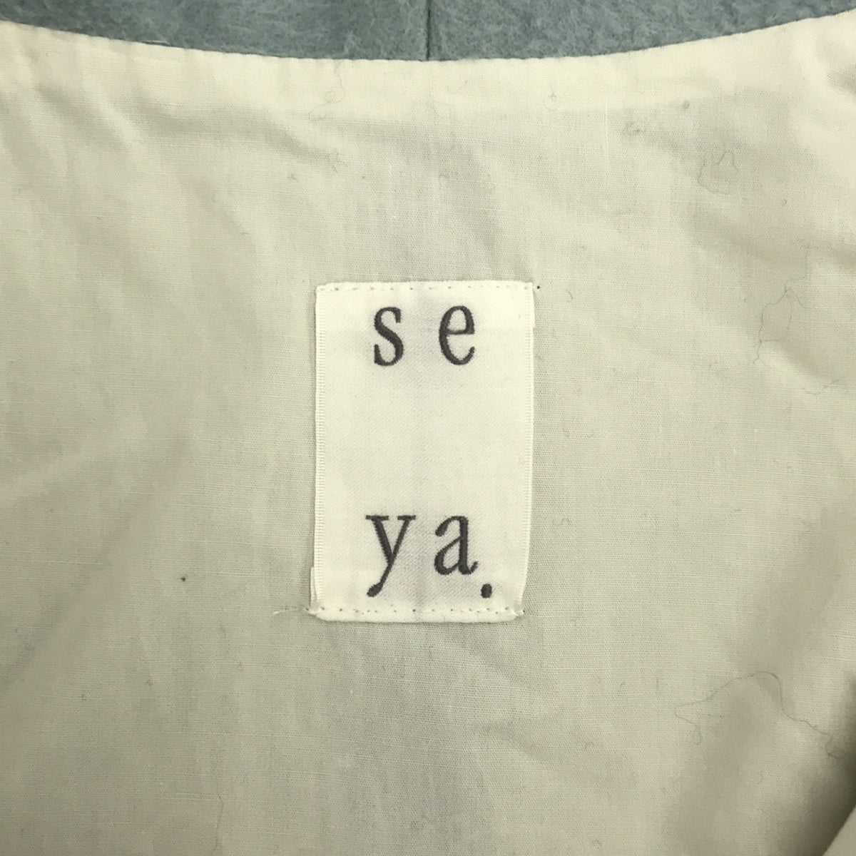 seya. / セヤ | COAST CAPE JACKET BEAVER MOLESKIN ビーバーモールスキン ケープジャケット | 1 | ブルー | レディース