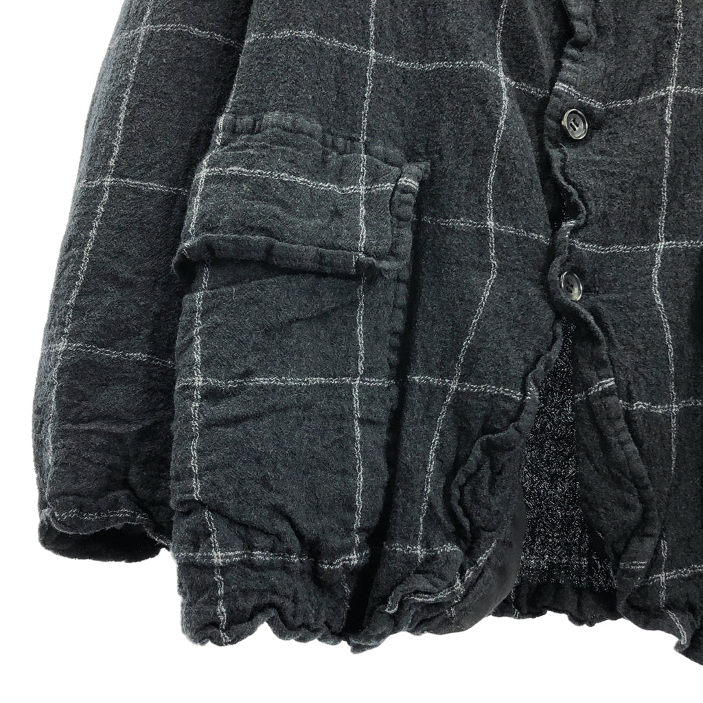 COMME des GARÇONS 襯衫 | 2025秋冬系列 | 格紋夾克，羊毛 | M碼 |