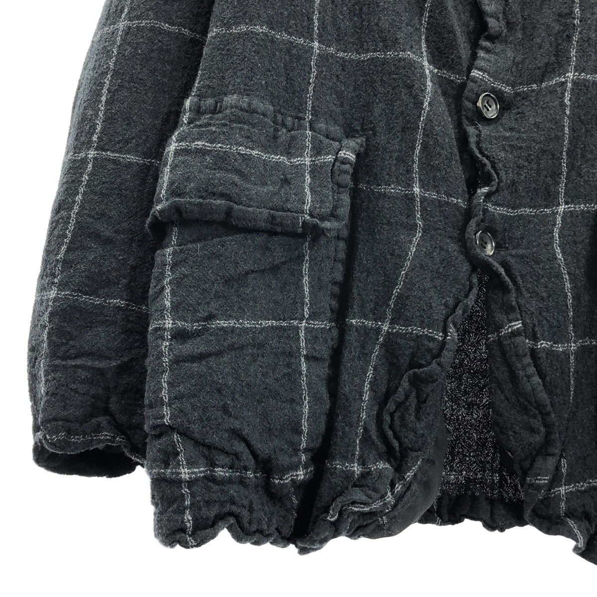 COMME des GARÇONS 襯衫 | 2025秋冬系列 | 格紋夾克，羊毛 | M碼 |