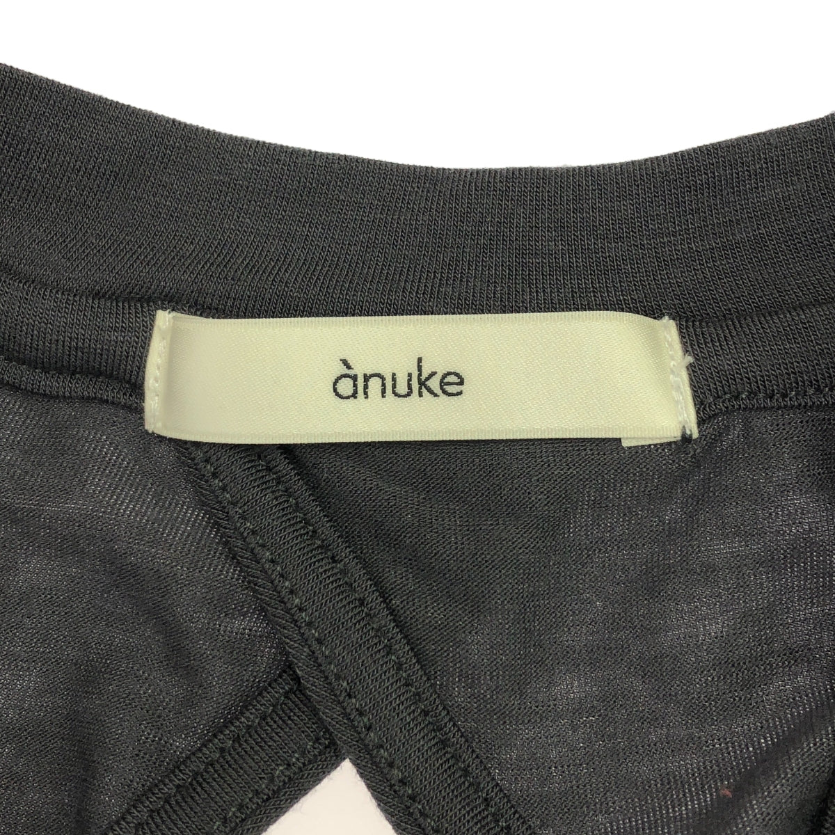 anuke / 안누크 | 2024SS | Layered Cut Onepiece 레이어드 컷 민소매 원피스 | 38 | 챠콜 그레이 | 여성