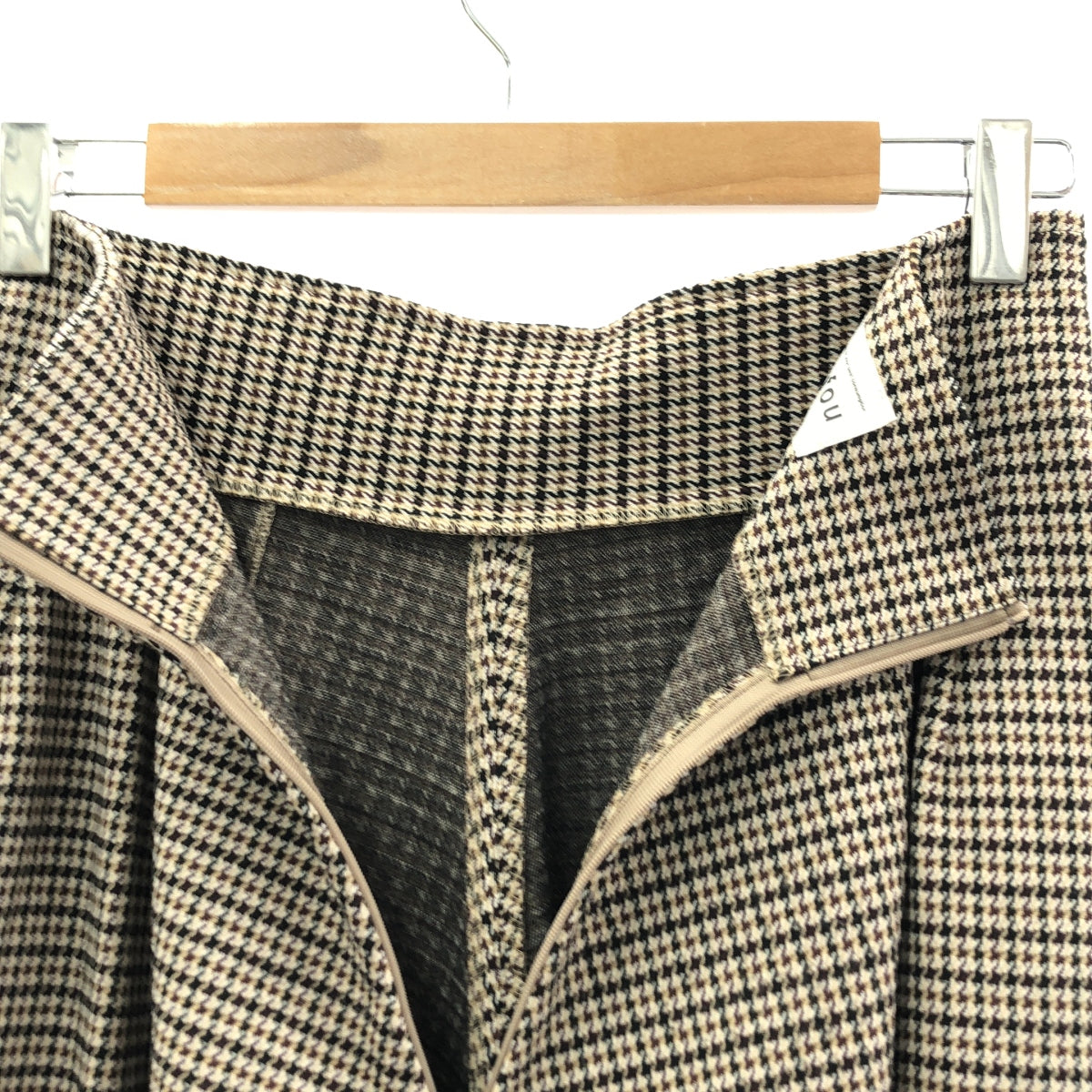 foufou / 푸후 | Checked Skirt Chidori 지조 격자 체크 롱 스커트 | 0 |