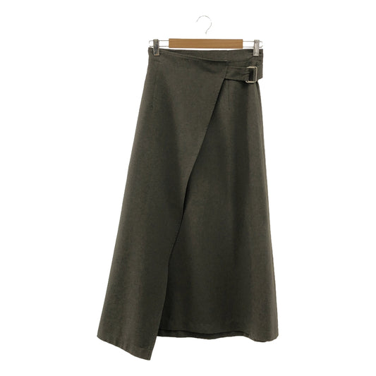 【美品】  foufou / フーフー | high waist wrap skirt ハイウエストラップスカート | 0 | グレー | レディース