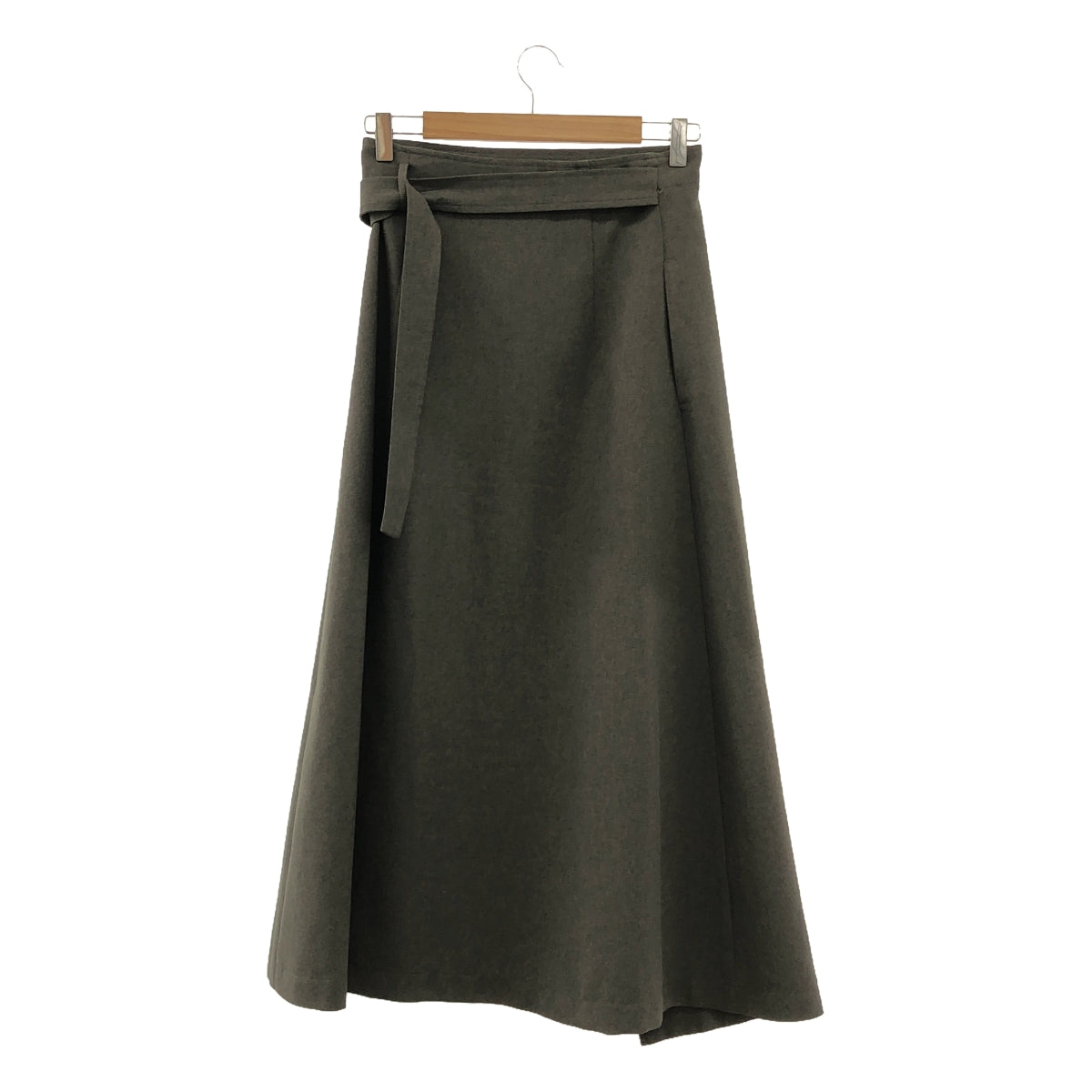 【美品】  foufou / フーフー | high waist wrap skirt ハイウエストラップスカート | 0 | グレー | レディース