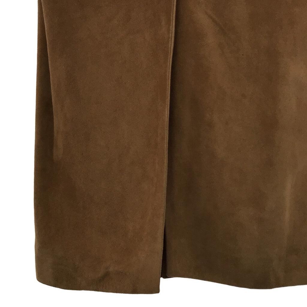 LOEWE / ロエベ | スエードチェスターコート | 38 | ライトブラウン | レディース