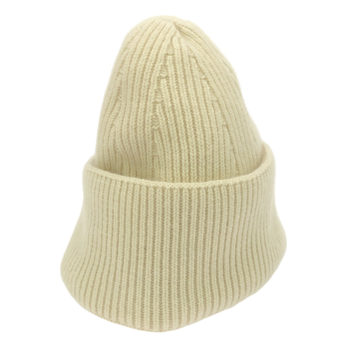 [品相良好] L'Appartement | 2024AW | [LANEUS] BEANIE / 100% 羊絨 / 羊絨針織帽 | F | 白色 | 女款