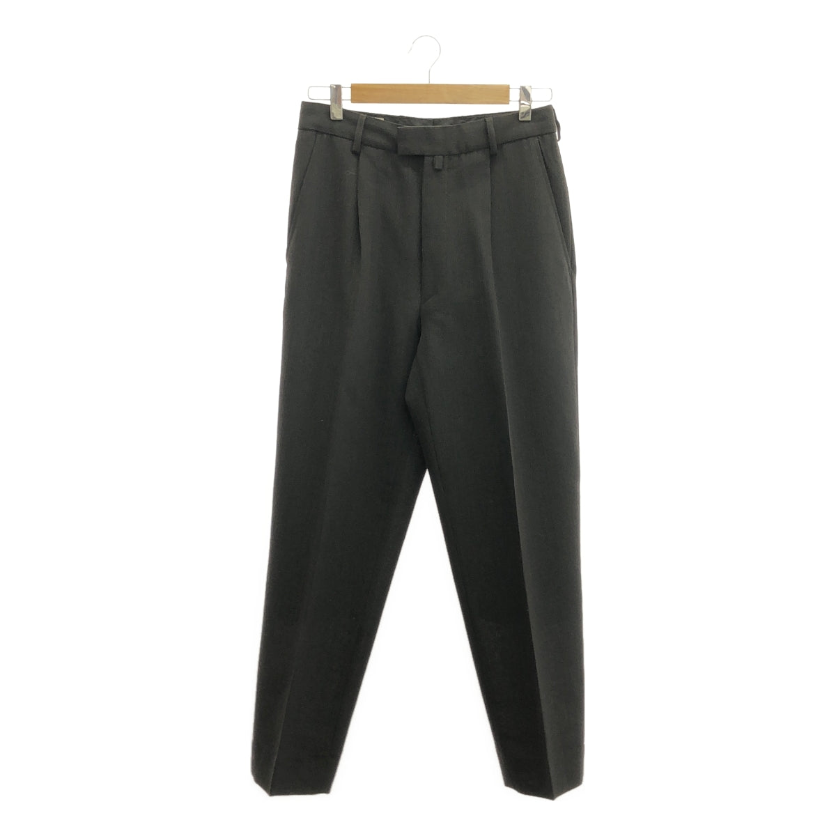 DRIES VAN NOTEN | Wool nylon blend 2-pleat slacks | 44 | Men's