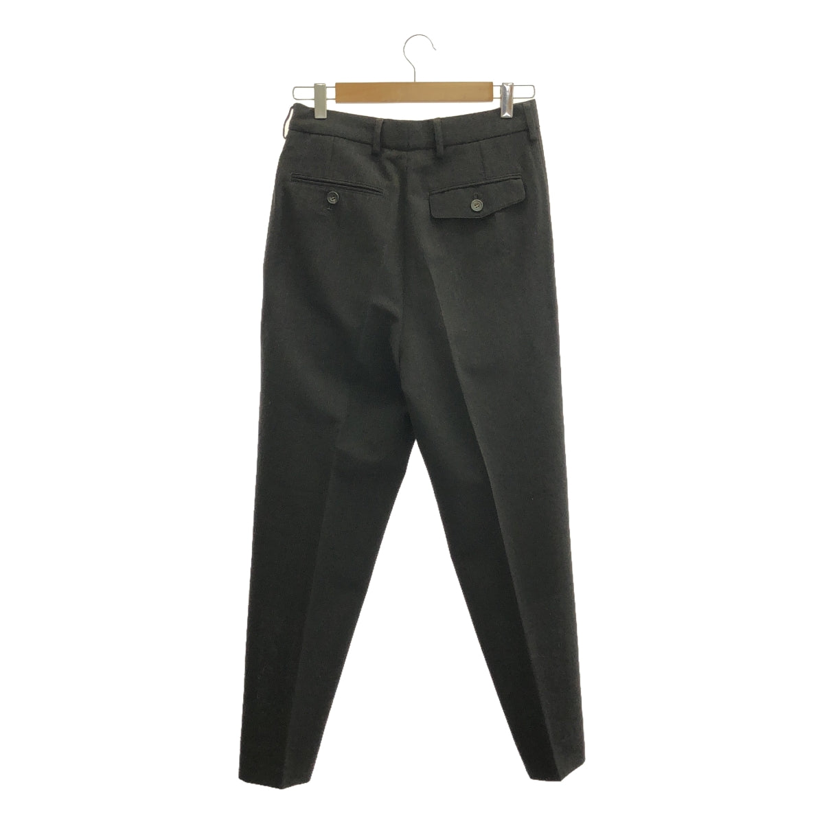 DRIES VAN NOTEN | Wool nylon blend 2-pleat slacks | 44 | Men's