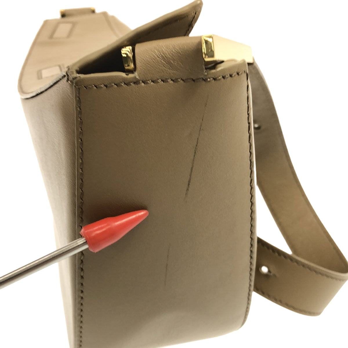 DEMELLIER / デメリエー | ボックスショルダーバッグ | ベージュ | レディース