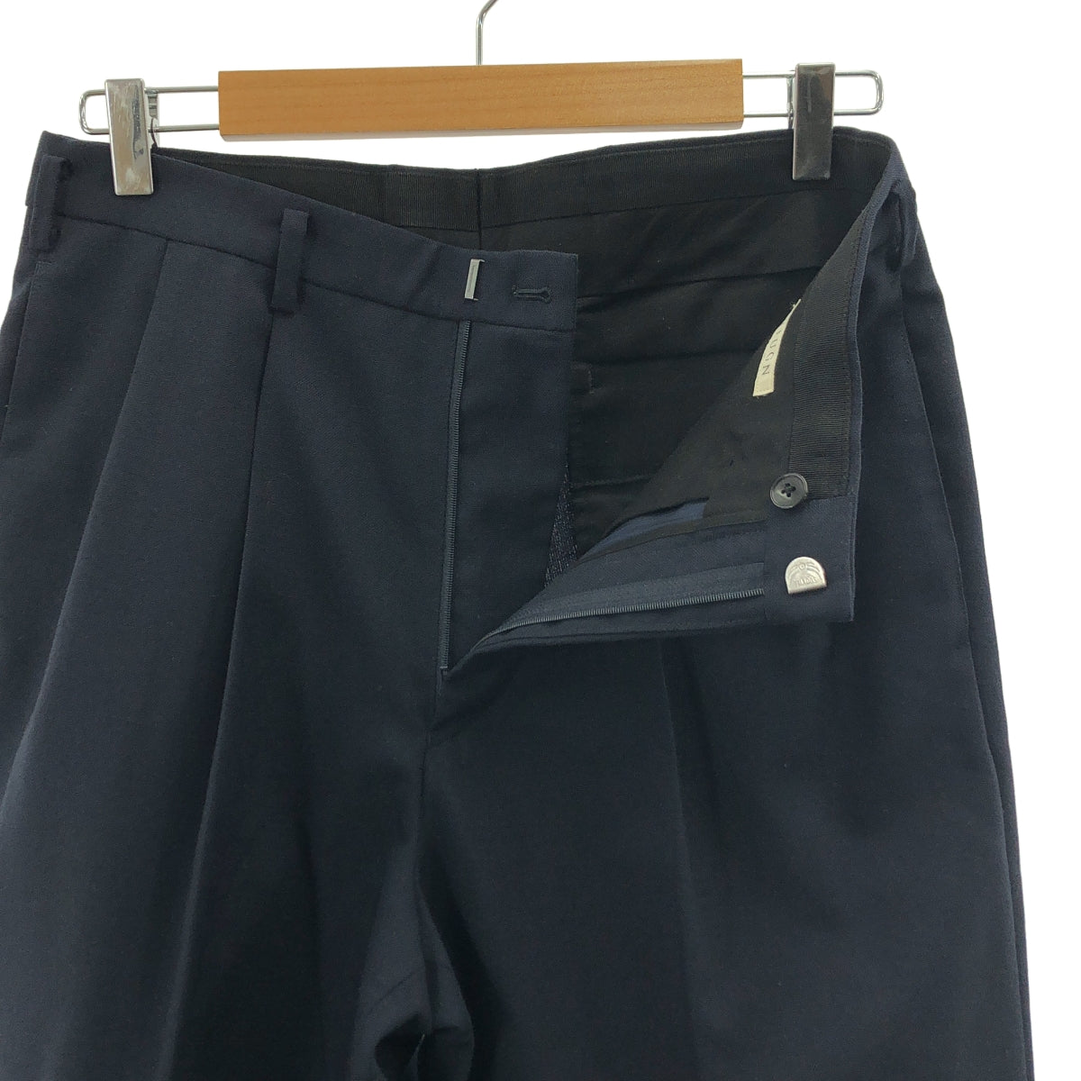 HEUGN | 羊毛兩褶錐形褲 | 2 碼 |