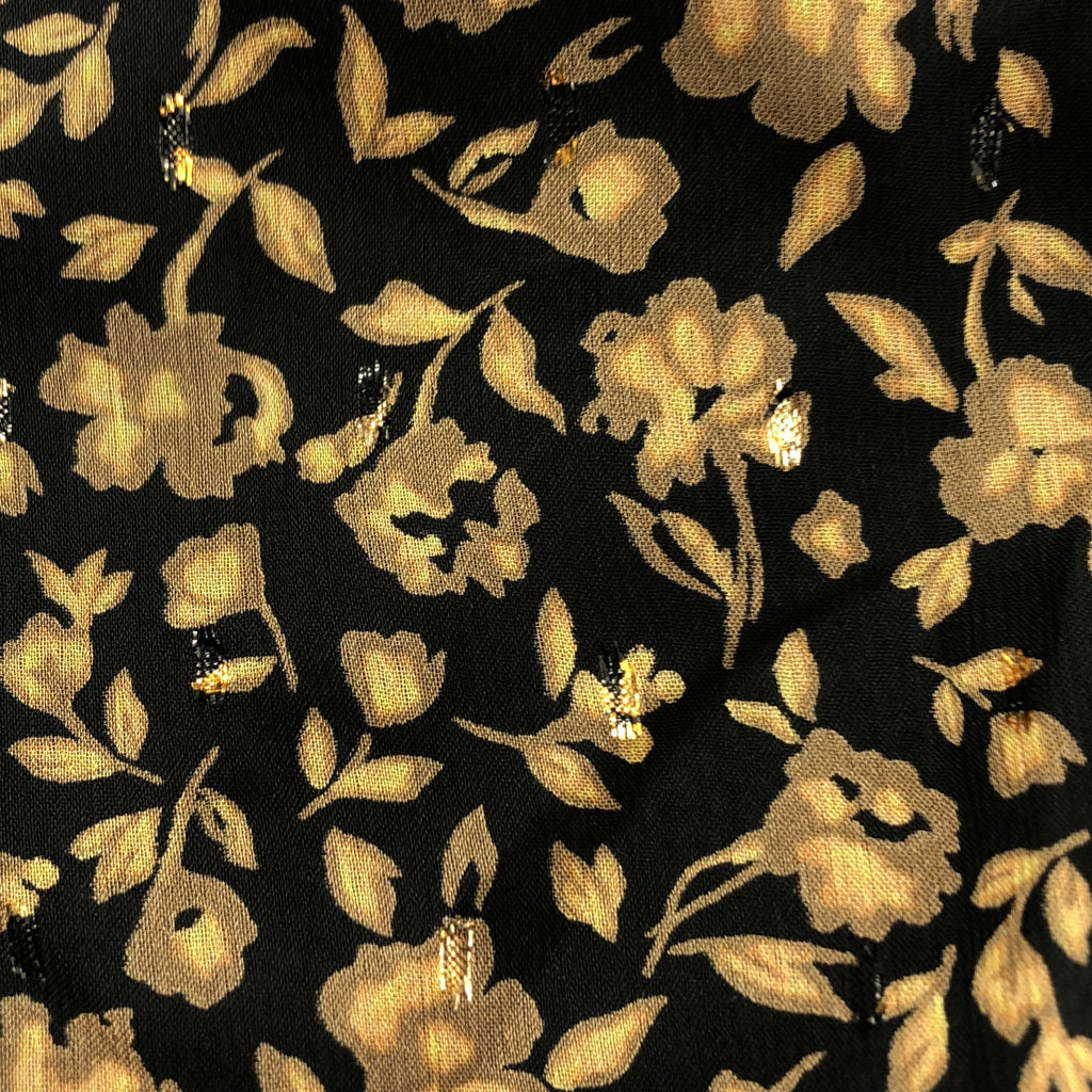 巴黎第一區 | 印花薄紗彈性腰荷葉邊蓬蓬裙 / 有襯裡 | 尺寸 38 | 女裝