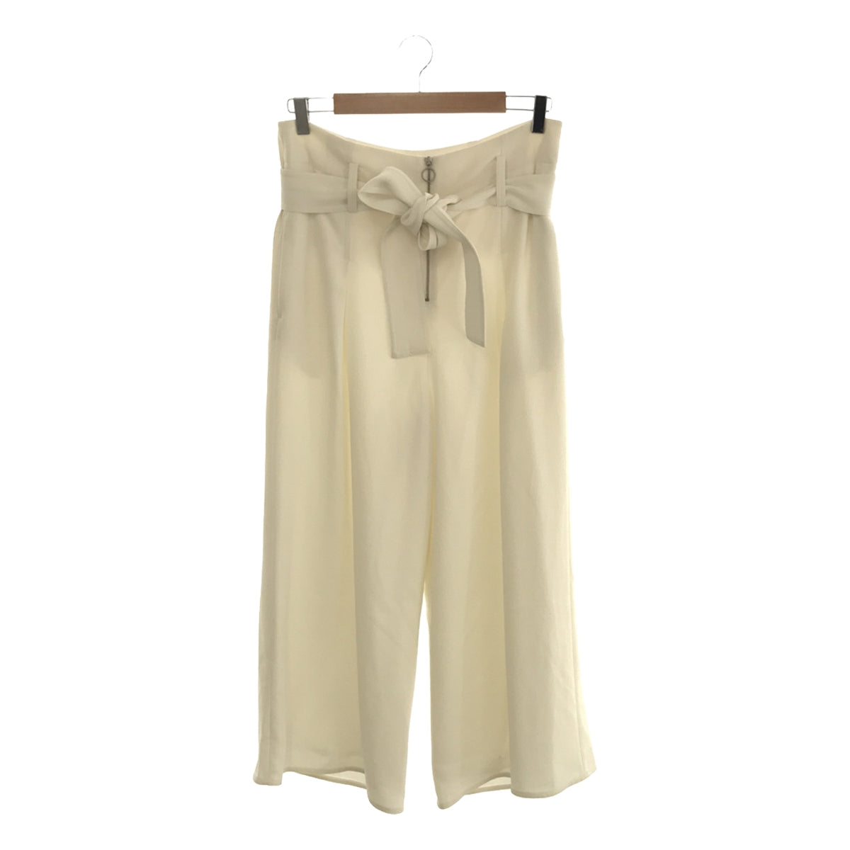 Proenza Schouler | Belted Wide Pants | Size 2 | Off-White | Women's