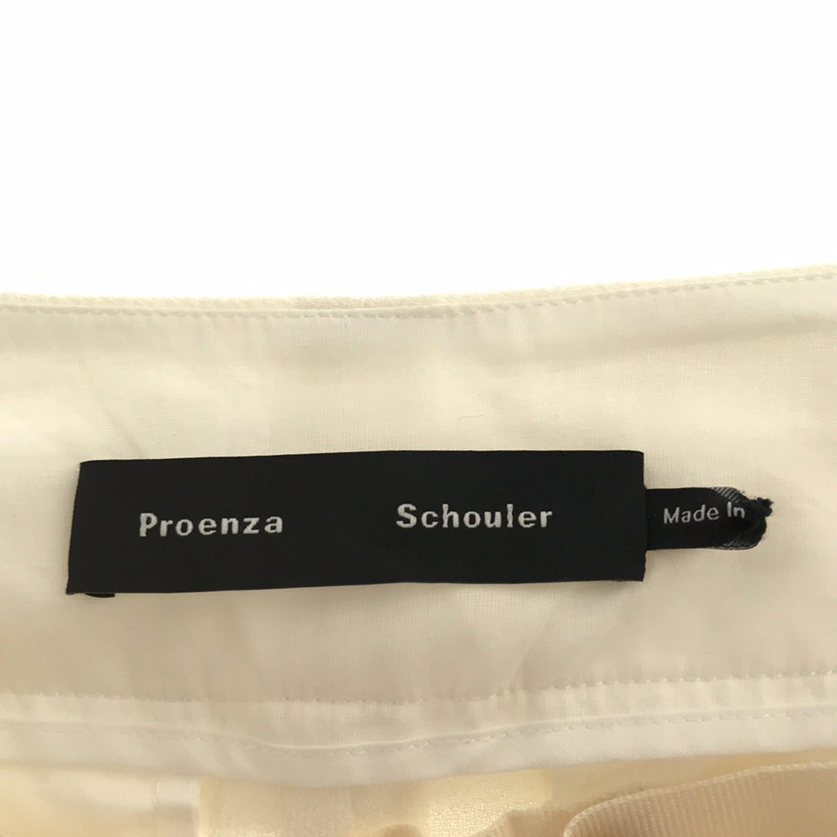 Proenza Schouler | Belted Wide Pants | Size 2 | Off-White | Women's