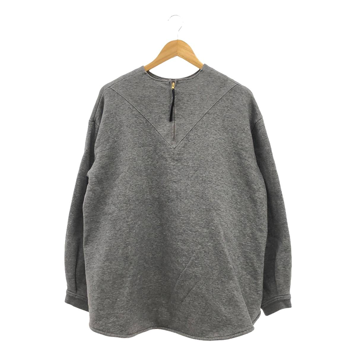 THE RERACS / The Relacs | 2020AW | Back zip A-line crew neck sweatshirt | 36 | Gray | Women's