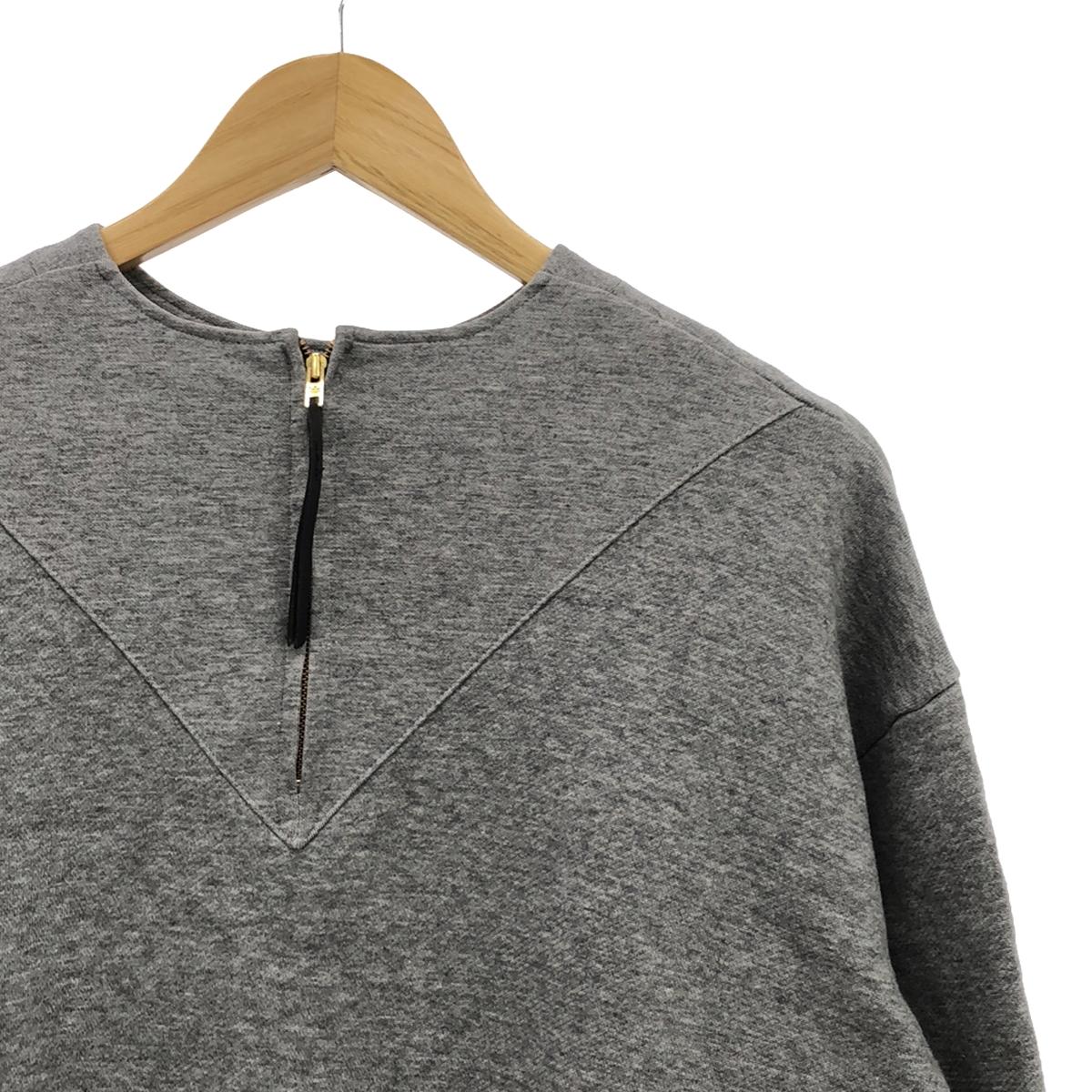 THE RERACS / The Relacs | 2020AW | Back zip A-line crew neck sweatshirt | 36 | Gray | Women's