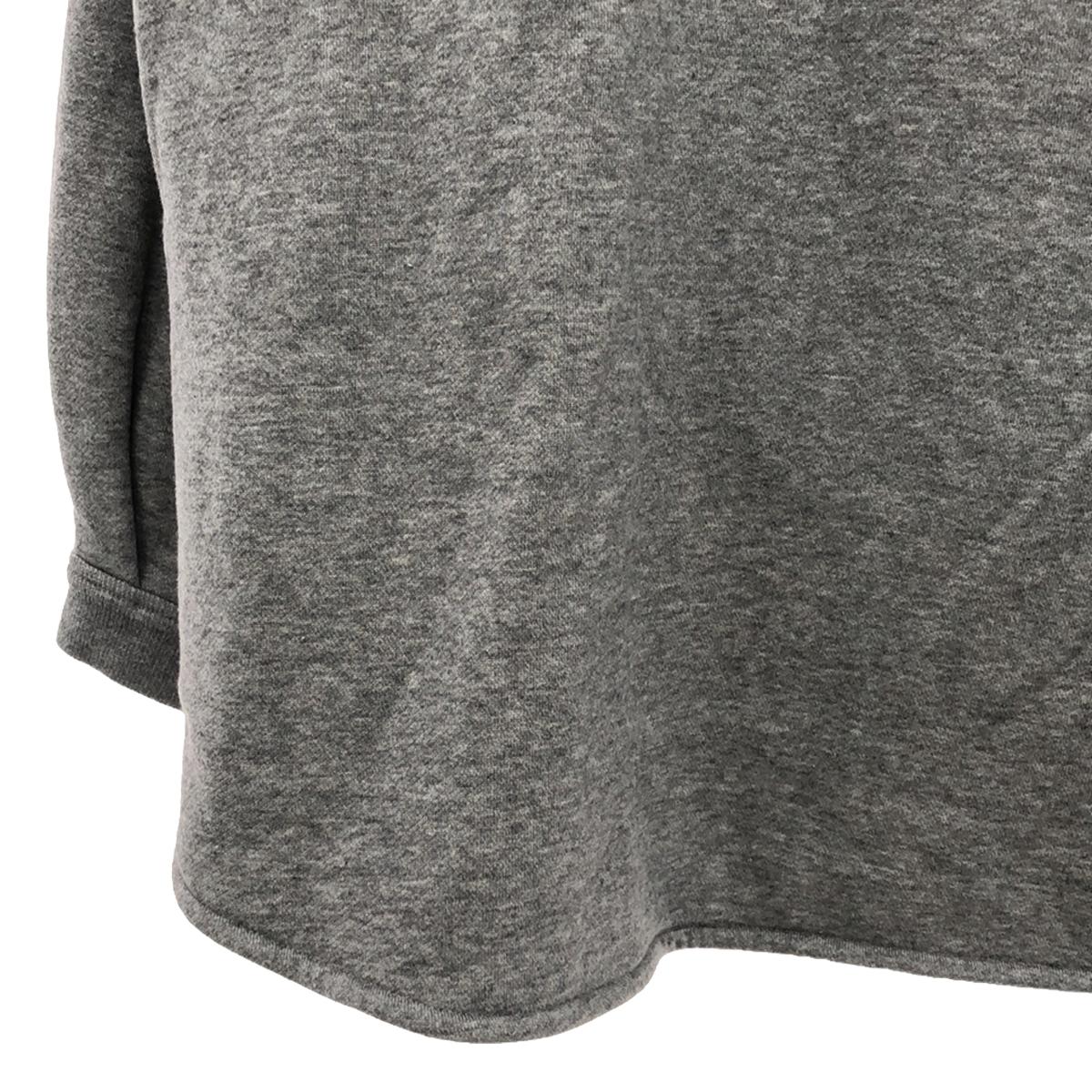 THE RERACS / The Relacs | 2020AW | Back zip A-line crew neck sweatshirt | 36 | Gray | Women's