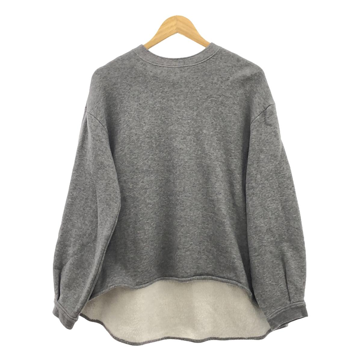 THE RERACS / The Relacs | 2020AW | Back zip A-line crew neck sweatshirt | 36 | Gray | Women's