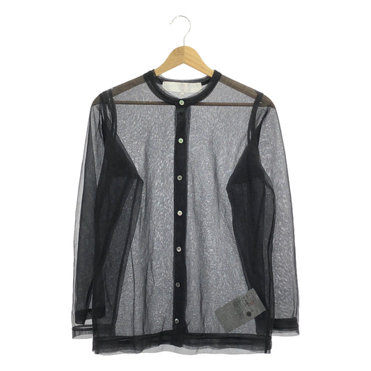 tao COMME des GARCONS | AD2024 | tao / Sheer Layered Cardigan | M | Black | Women's