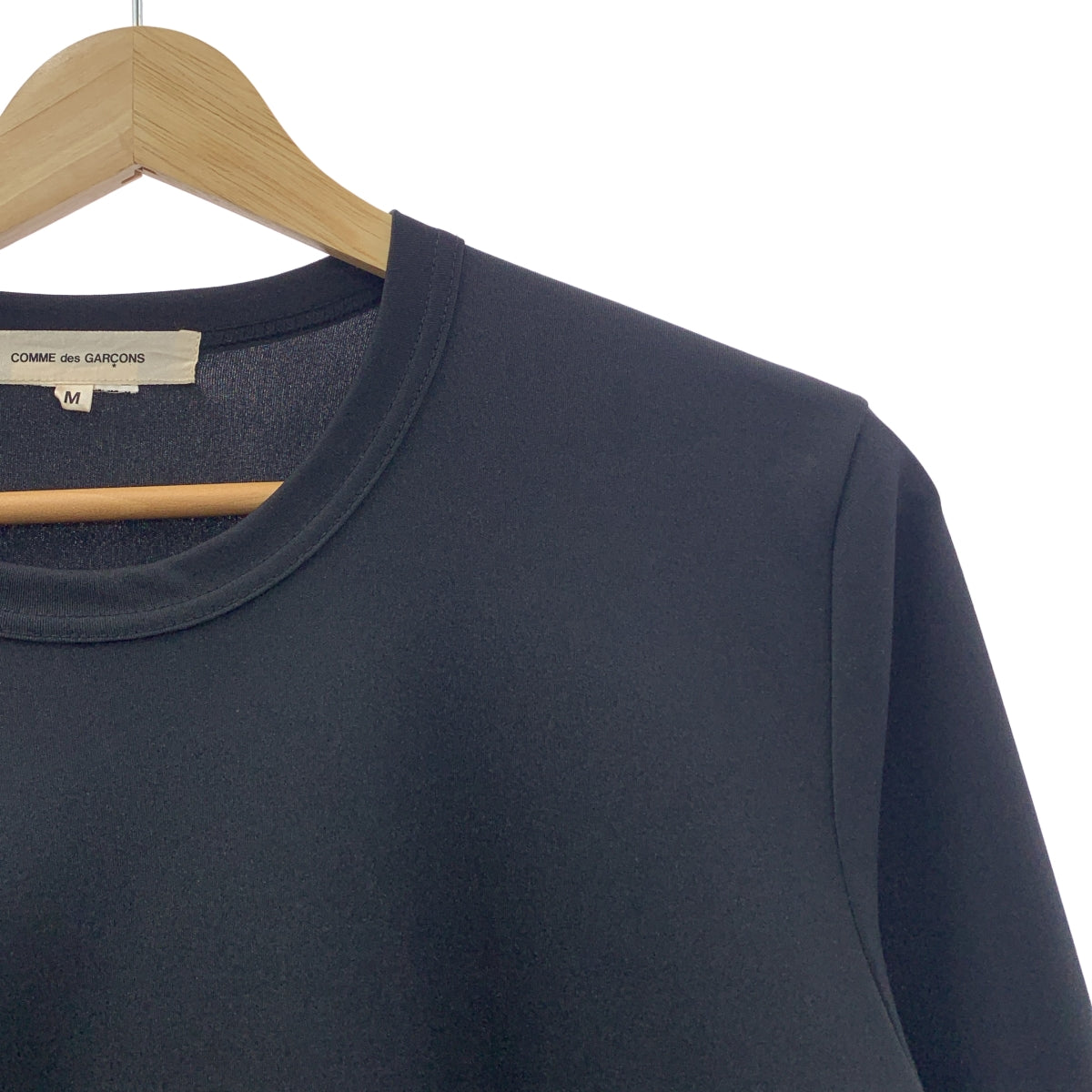 COMME des GARCONS | 2020 秋冬 | 雪紡褶皺剪裁上衣 | M | 黑色/酒紅色 | 女款