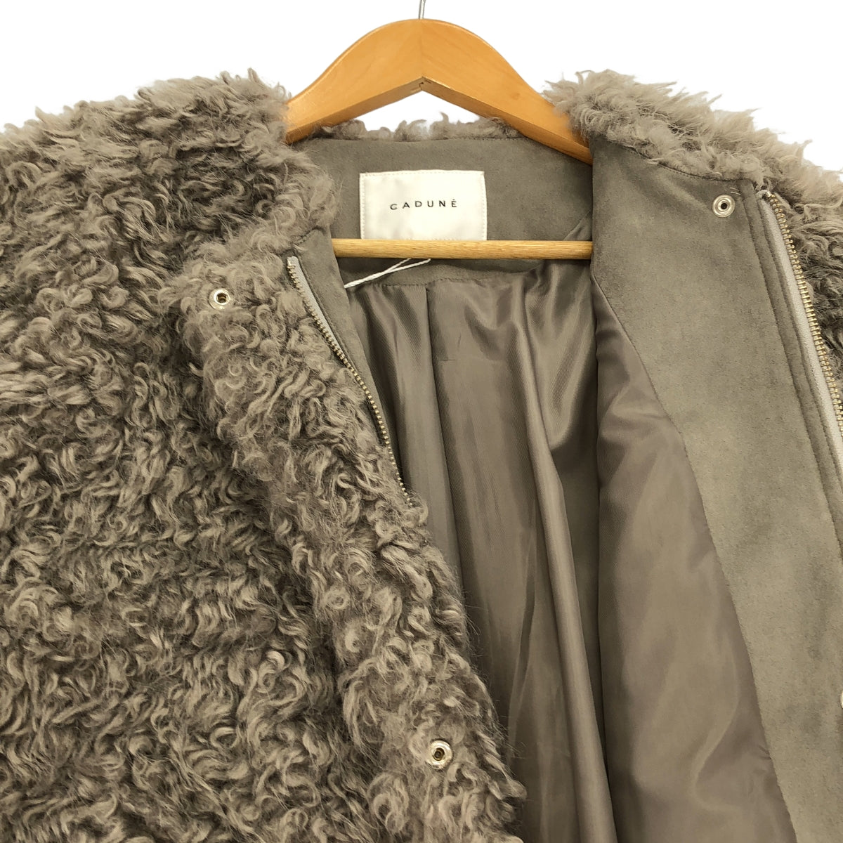 CADUNE | 拉鍊式圍巾外套 | 尺寸 38 | 女款