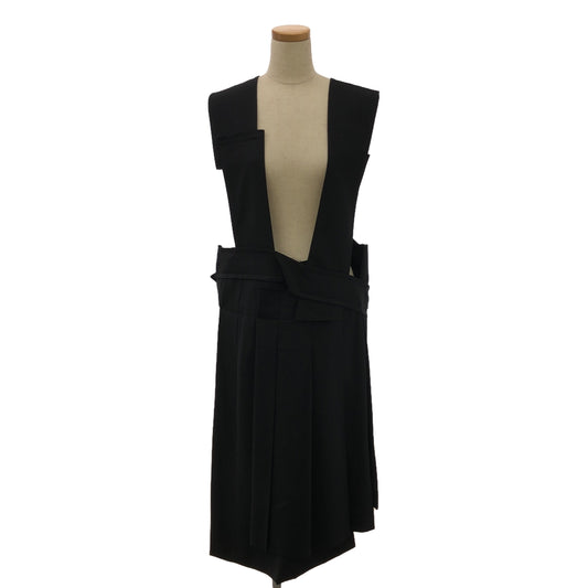 [Good Condition] COMME des GARCONS | 2013SS | Cut-off Overalls Jumper Suspender Skirt | S | Black | Women's