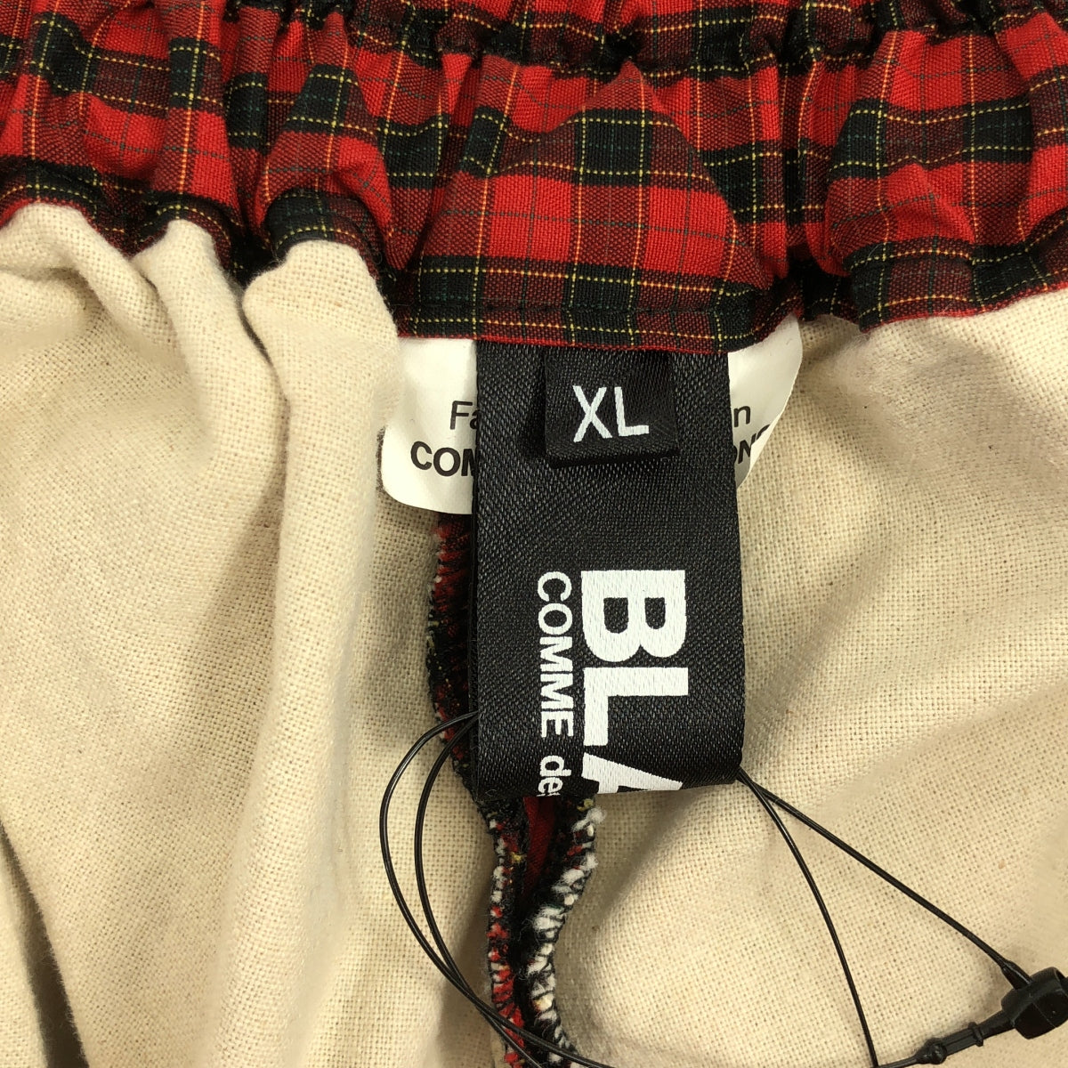 黑色 COMME des GARÇONS | 2019春夏 | 全襯裡抽繩燈籠褲寬鬆闊腿褲 | XL碼 | 男款