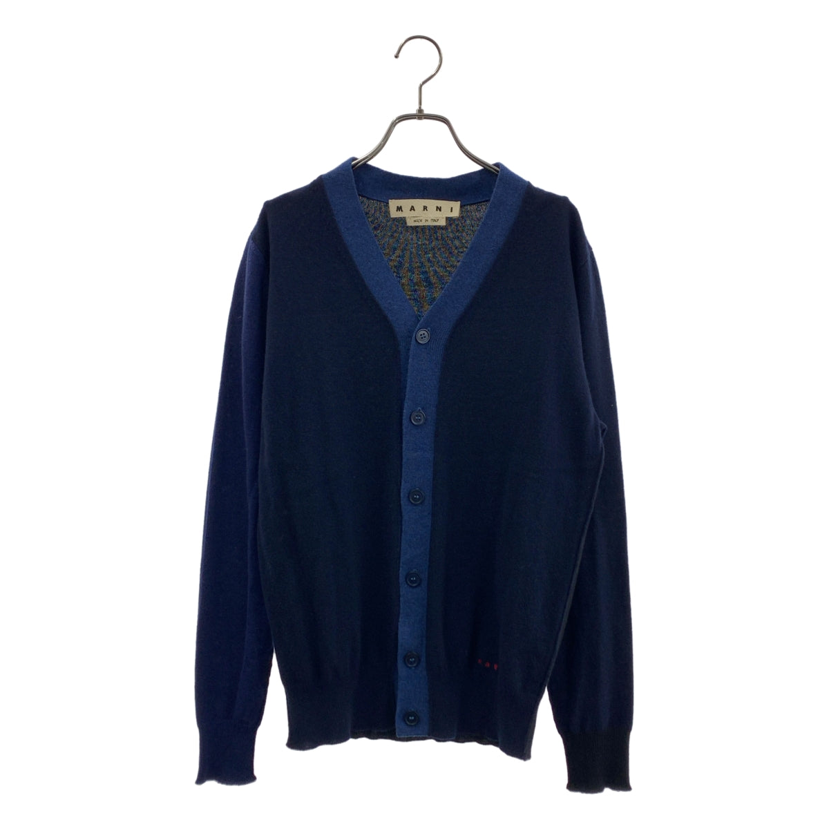 MARNI | 刺繡Logo針織開襟衫 | 尺寸 44 | 男士