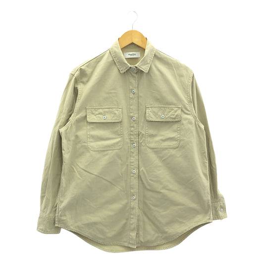 Healthy DENIM | 2024SS | Kidney B. Back Satin Military Shirt | 1 | Women's