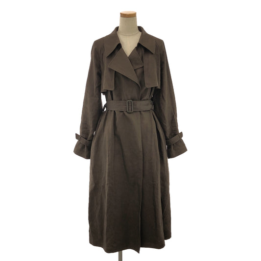 Deuxieme Classe / Deuxieme Classe | Linen Trench Coat | F | Dark Brown | Women's