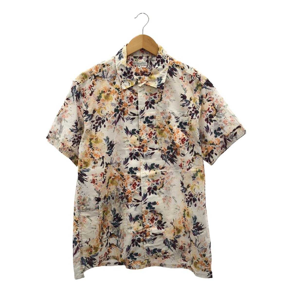 Engineered Garments / 엔지니어드 가멘츠 | CAMP SHIRT BOTANY PRINTED LAWN 캠프 셔츠 보타니컬 프린트 | S | 화이트 / 멀티 컬러 | 남성