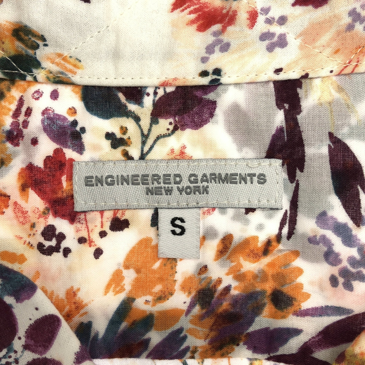 Engineered Garments / 엔지니어드 가멘츠 | CAMP SHIRT BOTANY PRINTED LAWN 캠프 셔츠 보타니컬 프린트 | S | 화이트 / 멀티 컬러 | 남성