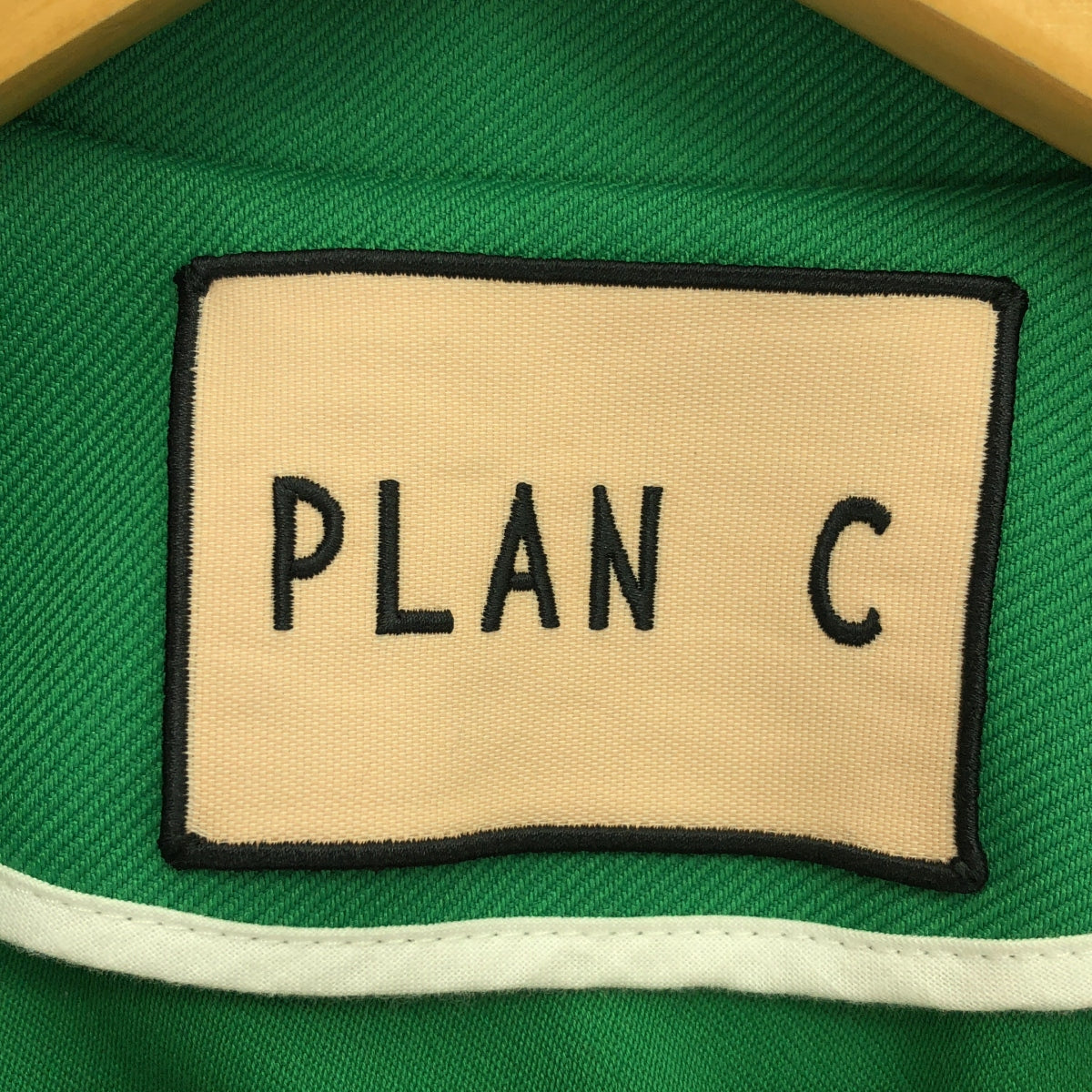 Plan C / プランシー | 2way ステンカラーコート | 40 | グリーン/ホワイト | レディース
