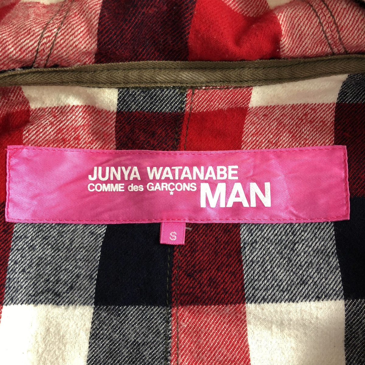 JUNYAWATANABE COMMEdesGARCONS MAN / 준야와타나베만 | 2011AW | pink 다른 소재 전환 밀리터리 재킷 | S | 여성