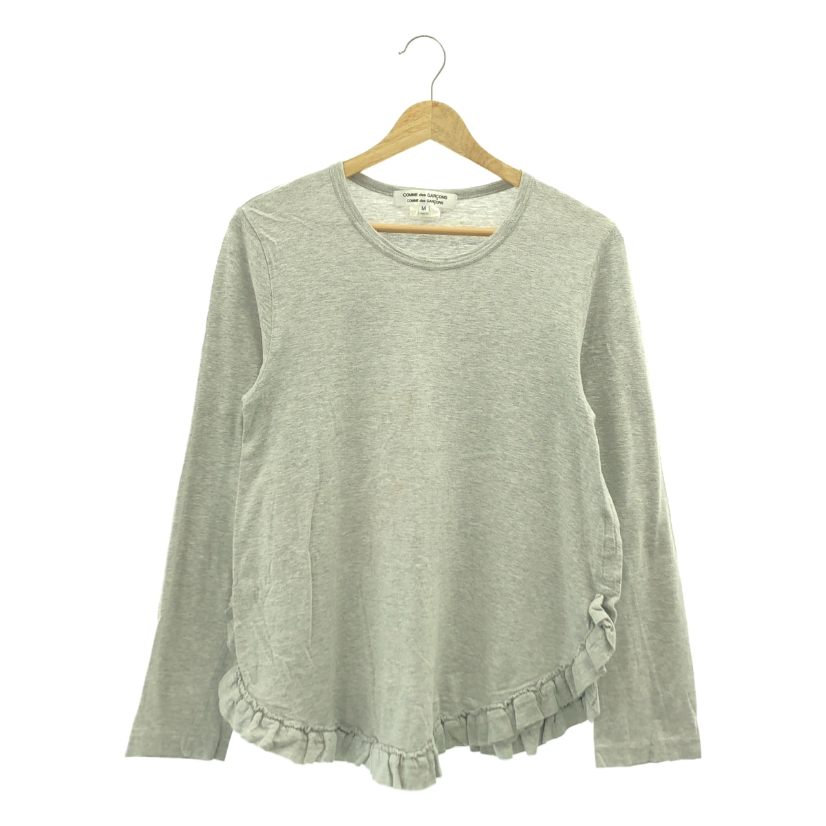 COMME des GARCONS COMME des GARCONS / コムコム | 2016AW | コットン フリル ロングスリーブ カットソー | M | グレー | レディース