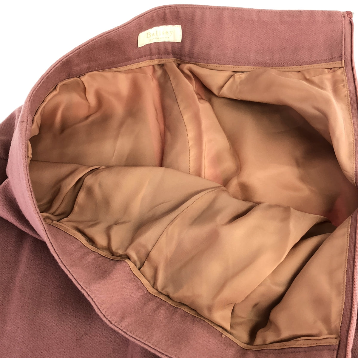 Tomorrowland BALLSEY / トゥモローランドボールジー | サイドジップ タックパンツ / 総裏地 | 34 | ピンク | レディース