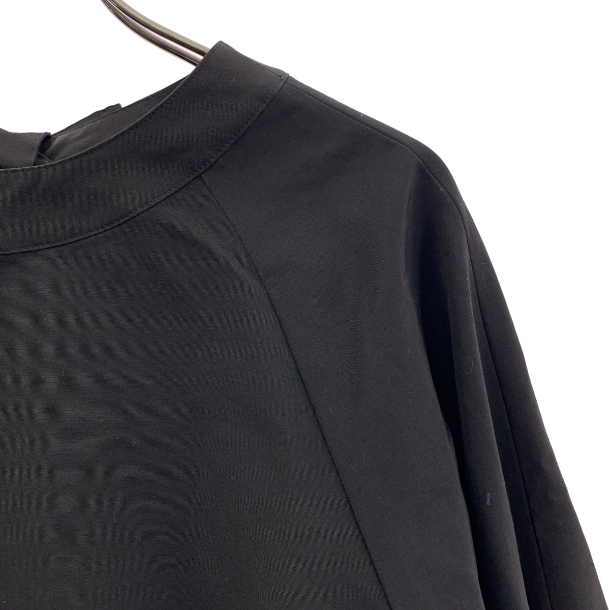 【미품】 LOHEN / 로헨 | 코튼 나일론 매듭 2way 블라우스 | F | 블랙 | 여성