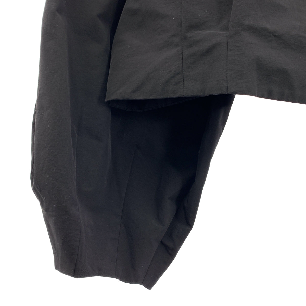 【미품】 LOHEN / 로헨 | 코튼 나일론 매듭 2way 블라우스 | F | 블랙 | 여성