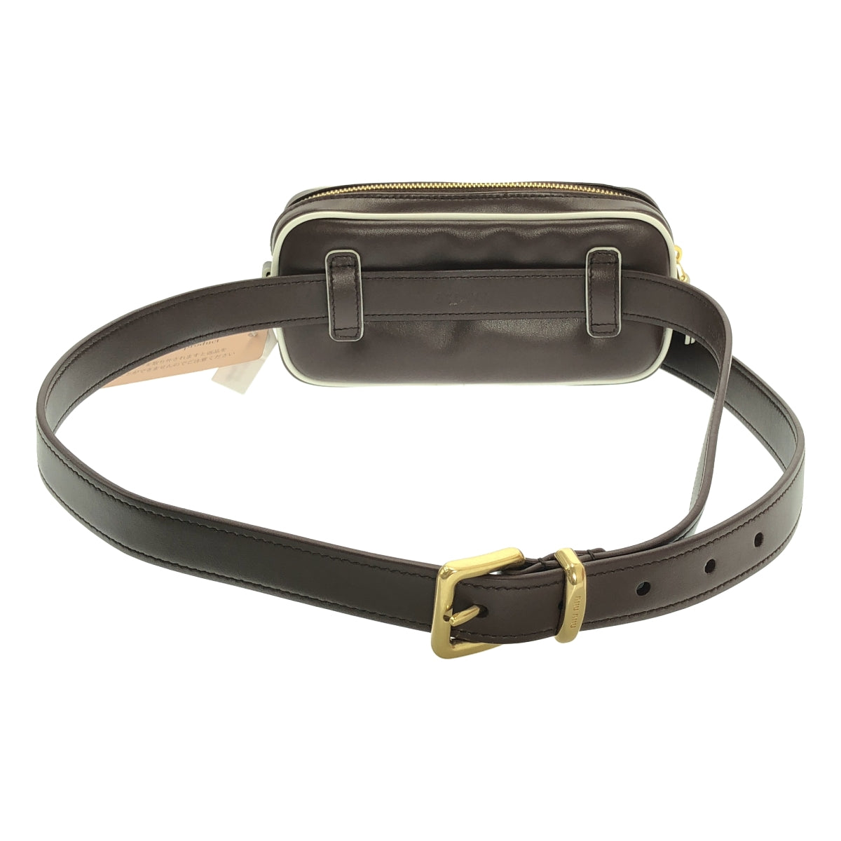 miu miu / 뮤 뮤 | SOFTY PIPING 가죽 벨트 가방 |