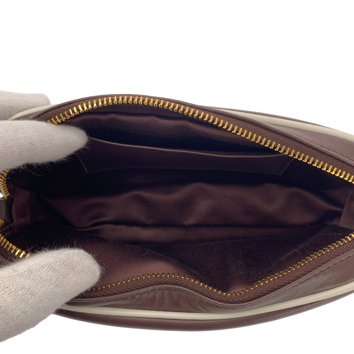 miu miu / 뮤 뮤 | SOFTY PIPING 가죽 벨트 가방 |