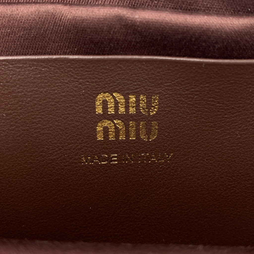 miu miu / ミュウミュウ | SOFTY PIPING レザー ベルト バッグ |