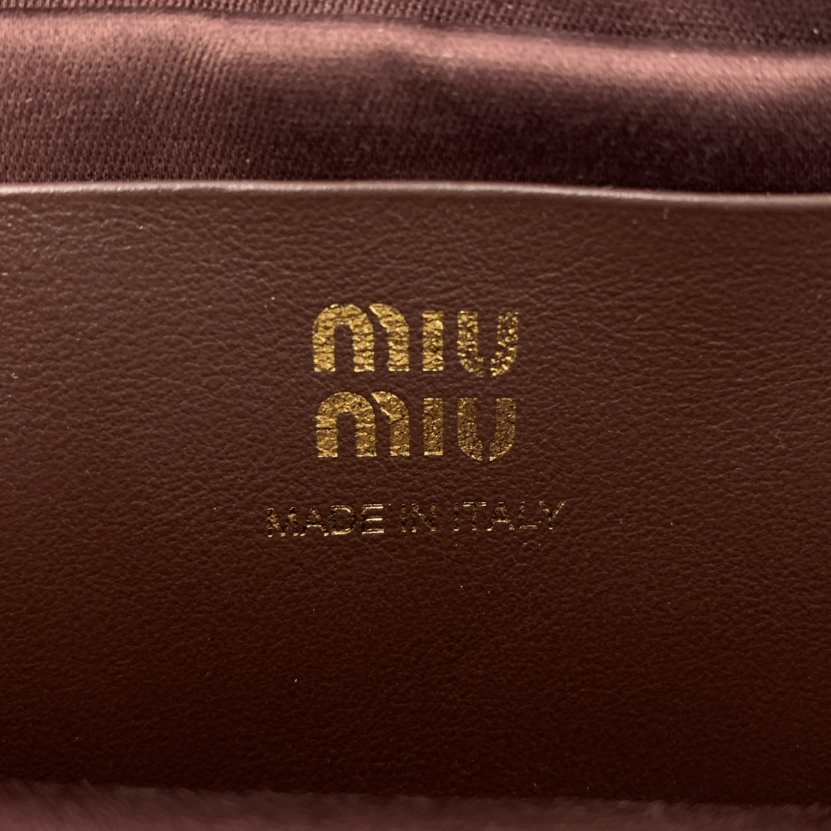 miu miu / ミュウミュウ | SOFTY PIPING レザー ベルト バッグ |