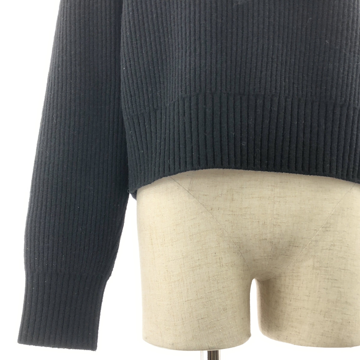 sacai / サカイ | 2023AW | シアー切替 リブ ニット | 1 | レディース
