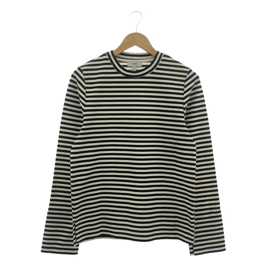 HYKE | Striped long sleeve top | 1 | White / Black | Women's