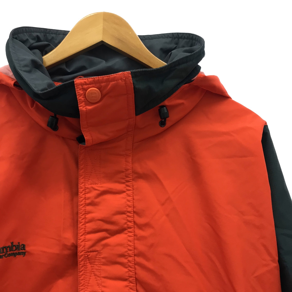 Columbia / コロンビア | パッカブルフード アノラックパーカー | XL | オレンジ / グレー | メンズ