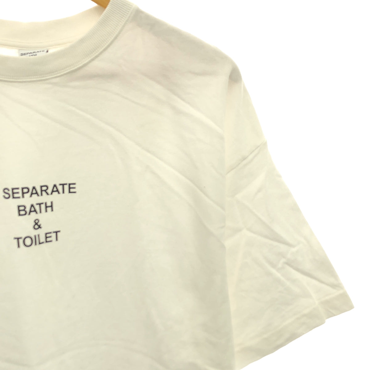 SEPARATE BATH &amp; TOILET | AH.H × ken kagami printed logo T-shirt cut and sew | XL | Men's