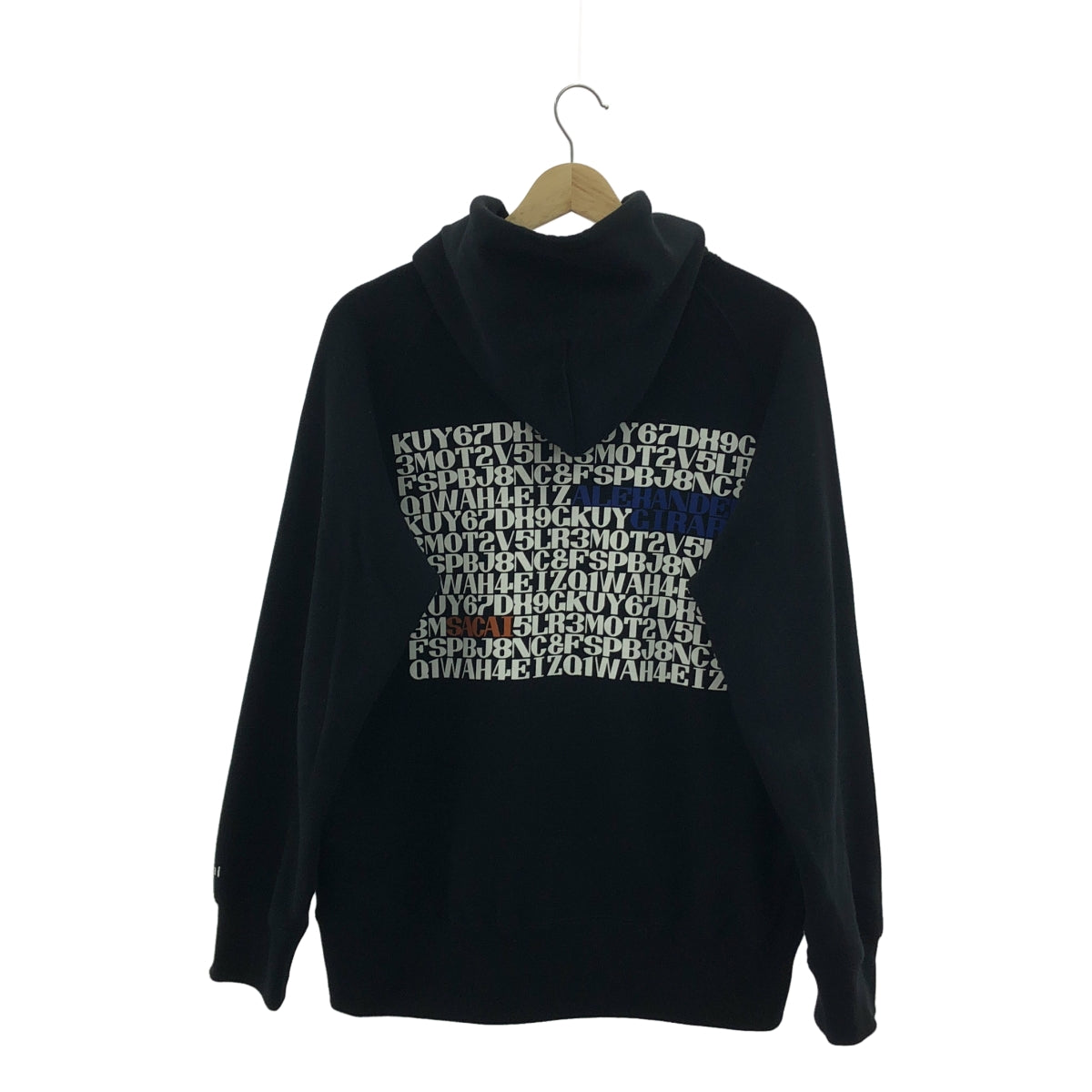 sacai | A.Girard 印花連帽衫 | 尺寸 1 | 黑色 | 男款